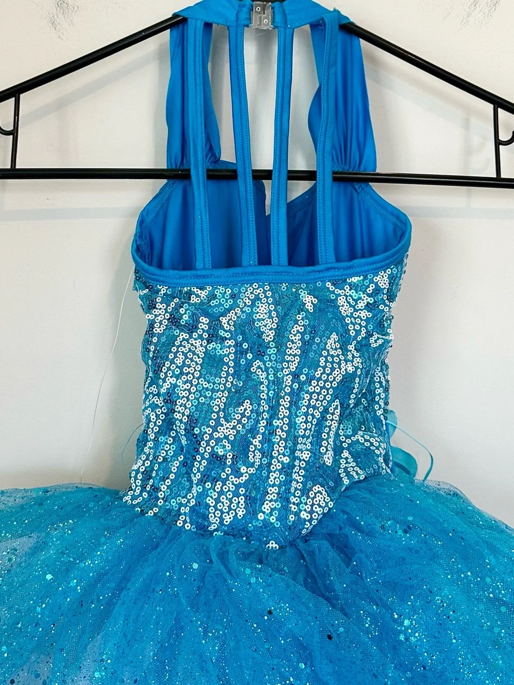 NWT Gracie Girls' Turquoise Sequin Tutu Dance Costume - Size: SC
